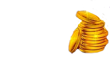 Изображение стопки золотых монет, представляющее бонус кэшбэка в Казино 888 старз.